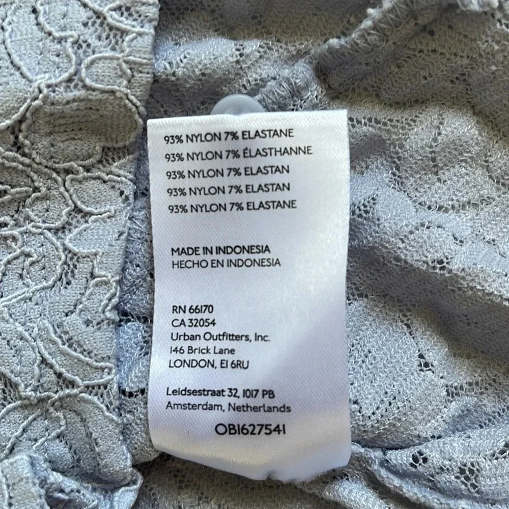 Anthropologie Lace Button Front Long Sleeve Top Size XS